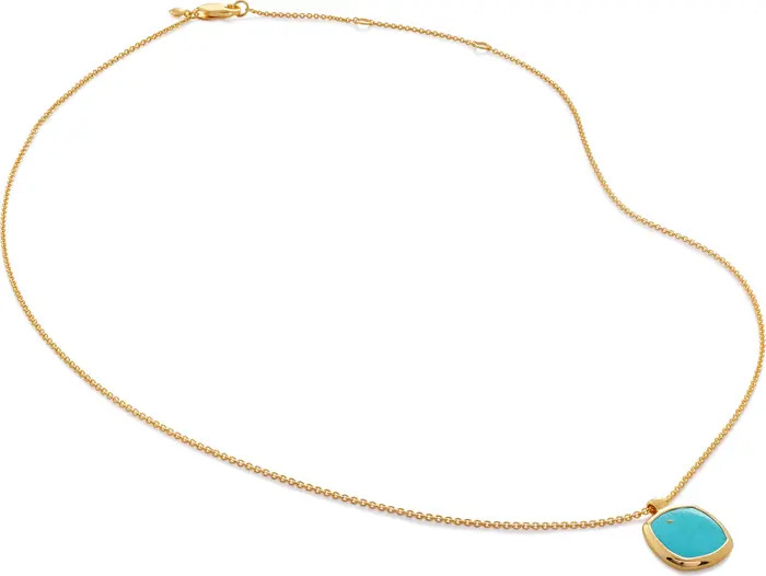 Monica Vinader Delphi Turquoise Pendant Necklace | Nordstrom | Nordstrom
