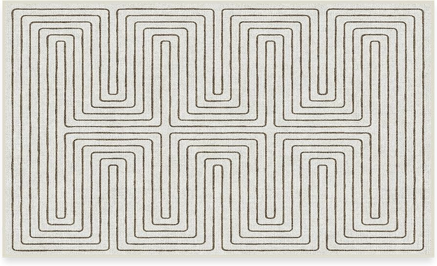 RUGGABLE x Jonathan Adler Washable Rug - Perfect Modern Area Rug for Living Room Bedroom Kitchen ... | Amazon (US)