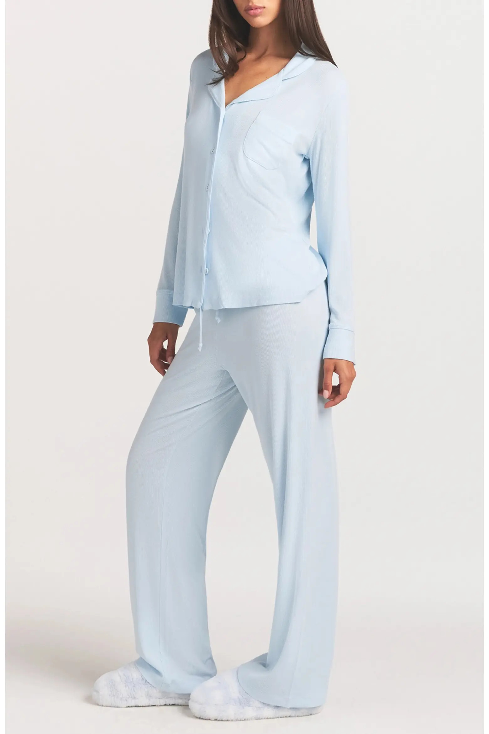 SKIMS Soft Lounge Rib Sleep Set (Women) | Nordstrom | Nordstrom