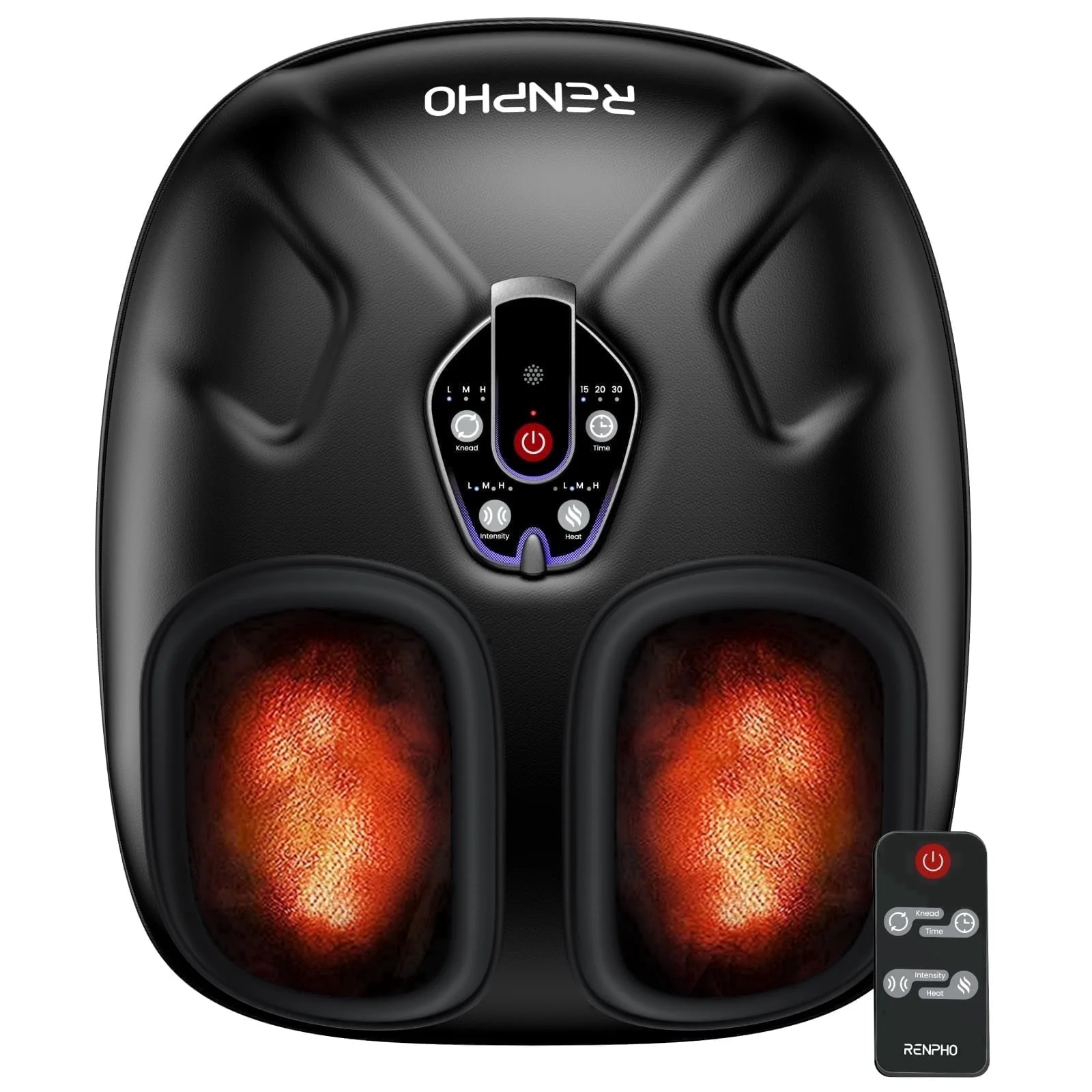 RENPHO Foot Massager with Heat, Shiatsu Foot Massager Machine for Neuropathy Pain and 10 Air Comp... | Walmart (US)