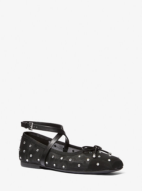 Collette Embellished Mesh Ballet Flat | Michael Kors US