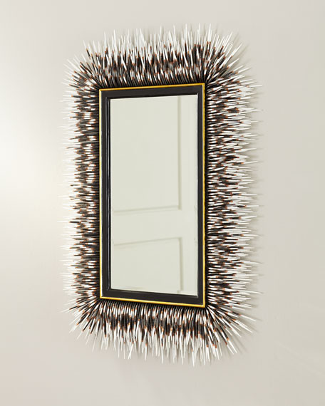 Porcupine Quill Rectangle Mirror | Horchow