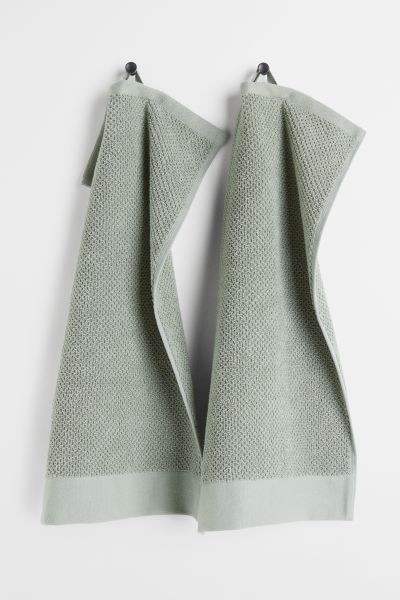 2-pack Cotton Terry Guest Towels | H&M (US + CA)