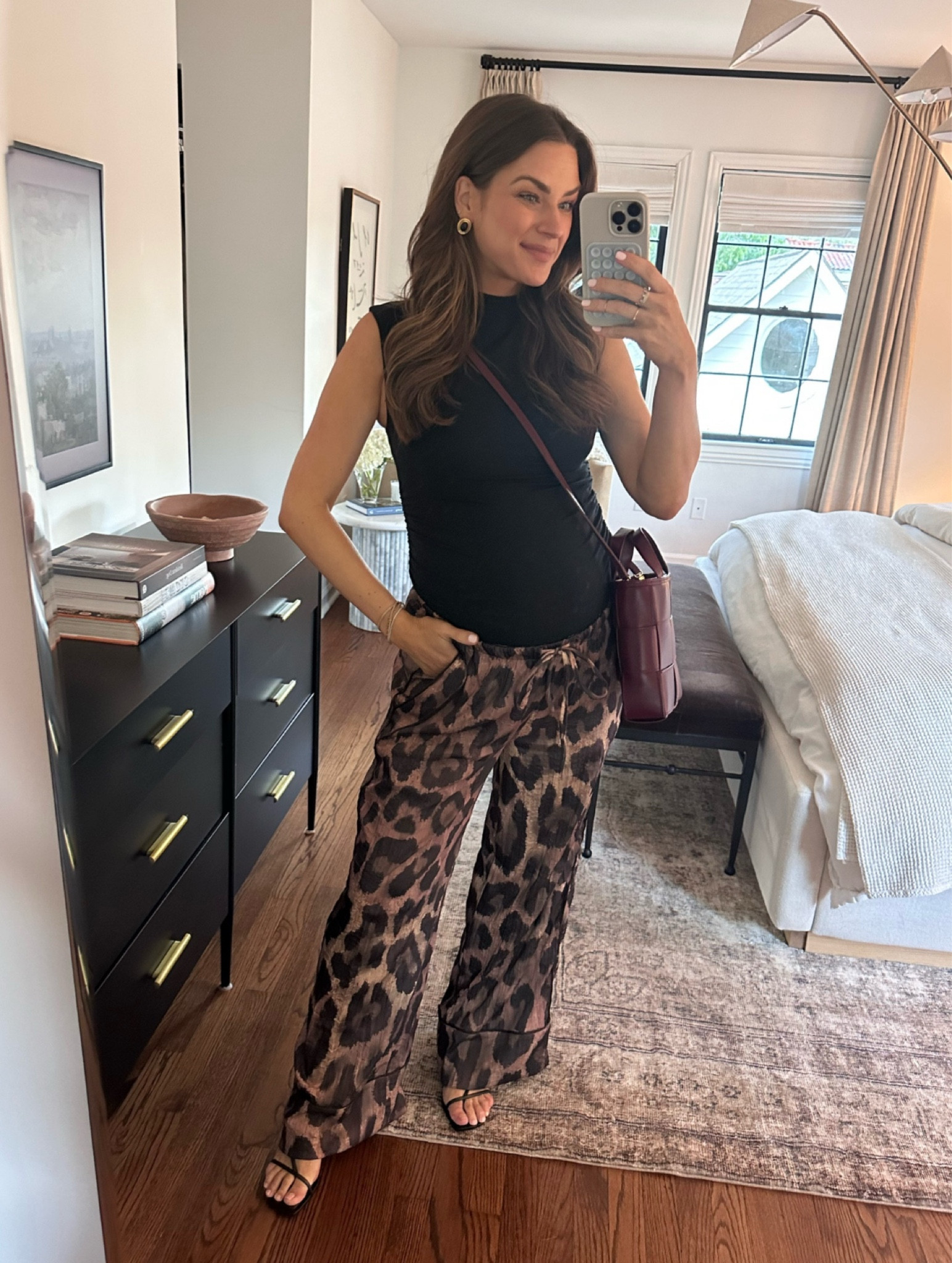 OOTN. Size S pants & top. Pants are non maternity, but top is! I also have this top in non maternity in several colors. Heels fit TTS. 

Leopard, leopard print, burgundy, bump
Style, pregnancy style, maternity stylee



#LTKCon #LTKSeasonal #LTKBump