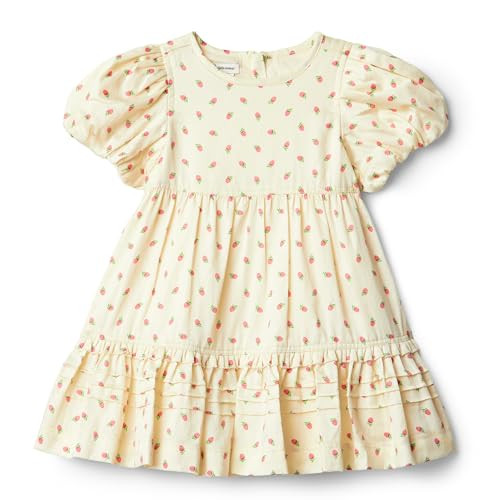 Amazon.com: Amazon Essentials x Sofia Grainge Toddler Girls' Puff Sleeve Dress, Bright Pink Littl... | Amazon (US)