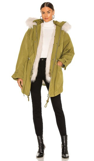 Morganna Parka in Khaki Green | Revolve Clothing (Global)