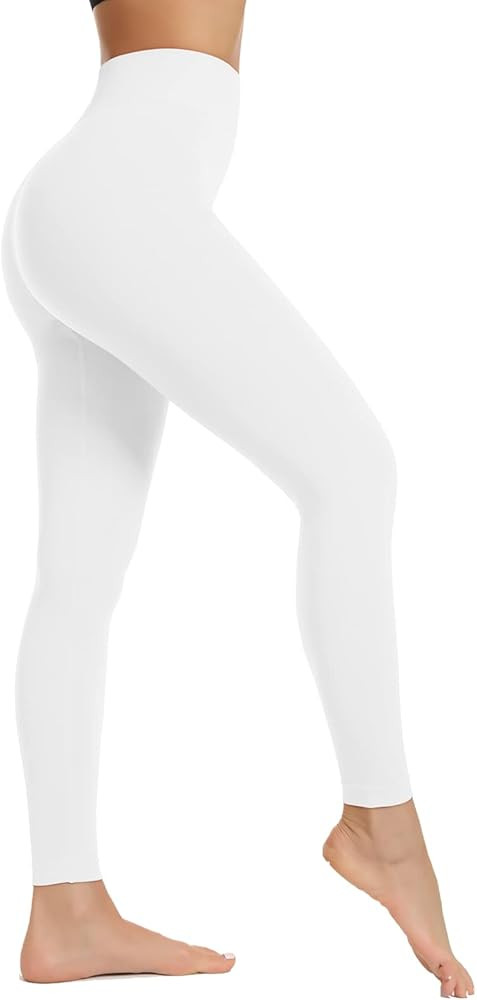 JQ JQAMAZING High Waisted Seamless Leggings for Women Buttery Soft Stretch Opaque Tights Compress... | Amazon (US)