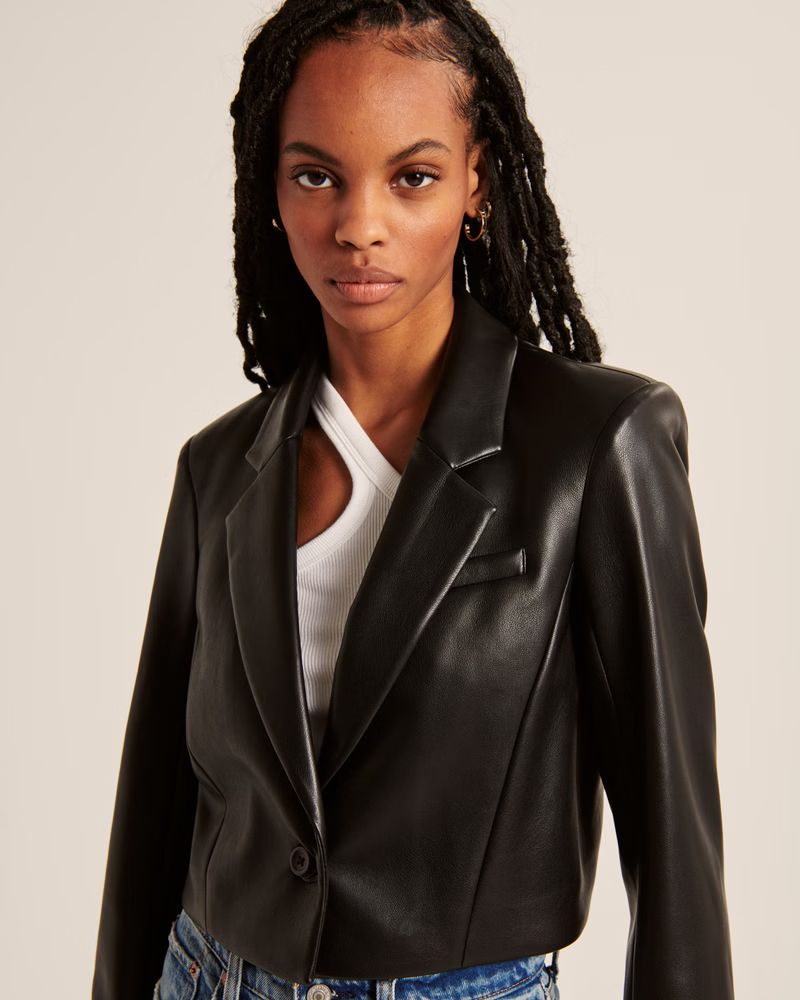 Women's Cropped Blazer | Women's Coats & Jackets | Abercrombie.com | Abercrombie & Fitch (US)