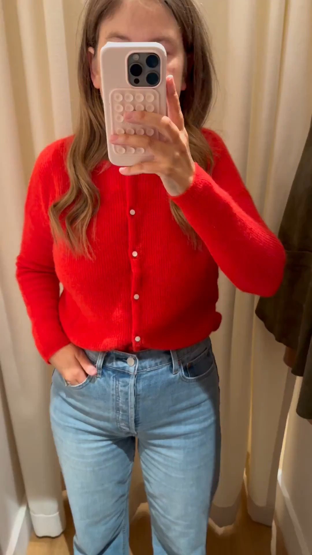 A few pieces from Sezane I tried and loved. The red cardigan comes in TONS of colors. You can wear it as a cardigan or wear it as a crewneck, which the brand suggests! I’m wearing XXS, and I’m normally a small or XS, so definitely size down. I love the dress (I was too lazy to take off my boots), but it would be really cute with tights and loafers or boots. I’m wearing size 4. I also love it as a tunic to be honest. It is so, so soft. My suede jacket is gifted, and I’ve been eyeing it in this khaki color forever. I’m wearing size M, which is a size up from my normal size S in this jacket! I just wanted it to be oversized. I’m wearing it under my winter coats and as my outerwear in the fall and spring. 

#LTKStyleTip #LTKWorkwear
