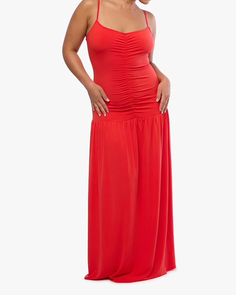 Ruched Front Scoop Maxi Dress | We Wore What