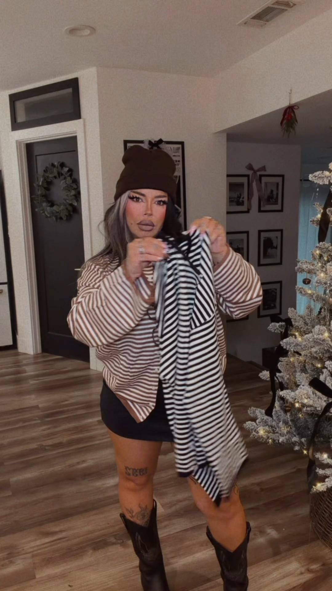 these striped sweaters are so cute for fall 🖤

boots are vintage 

#LTKCyberWeek #LTKFindsUnder50 #LTKootd