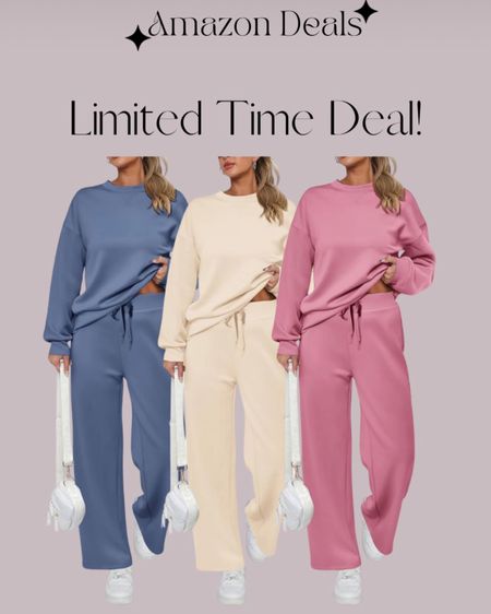 Amazon deals / PRETTYGARDEN Women's 2 Piece Outfits 2024 Fall Long Sleeve Pullover Tops And Long Pants Lounge Sets Tracksuit / travel outfit / lounge outfit / loungewear 

#LTKover40 #LTKtravel #LTKsalealert