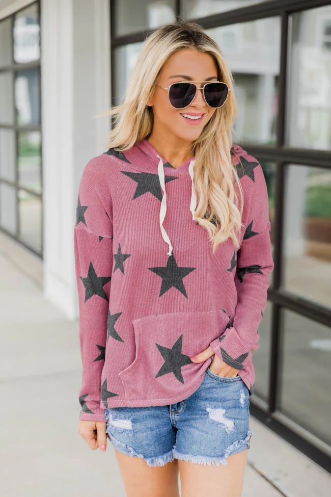 All The Stars Align Mauve Hoodie | The Pink Lily Boutique