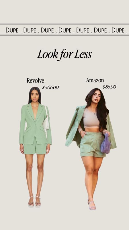 Look for less revolve vs Yvetteg23 x amazon the drop collection #amazon #dupe #amazonfashion #revolve 

#LTKsalealert #LTKstyletip #LTKfindsunder50