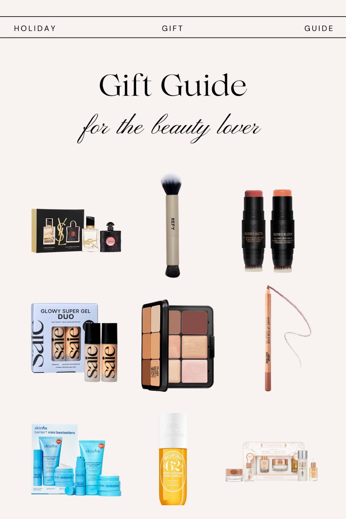 2023 holiday gift guide- for the beauty lover!


#giftguide #holidaygiftguide #christmasgiftguide #christmasgifts #giftsforher #beautygifts #sephora #giftsunder100 #holidaygiftideas

#LTKGiftGuide #LTKHoliday #LTKSeasonal