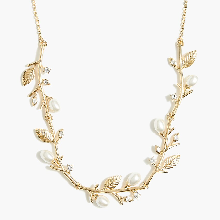 Leafy branches and pearl statement necklaceItem BE356 
 
 
 
 
 There are no reviews for this pro... | J.Crew Factory