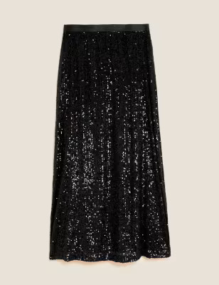 Sequin Midaxi Slip Skirt | Marks & Spencer (UK)