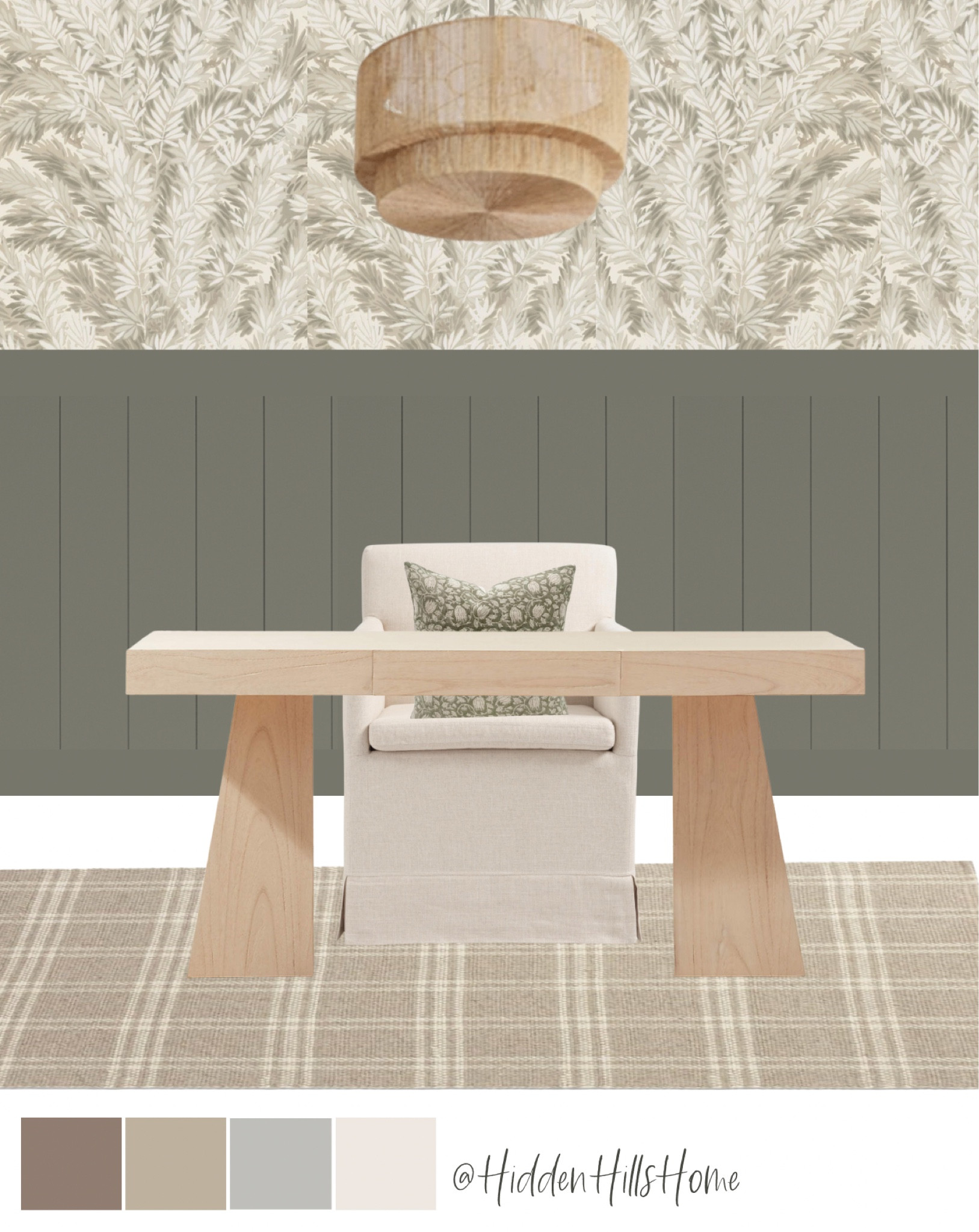 Home Office, desk, office chair, home office decor ideas, home office mood board, work from home space #homeoffice 
Paint color: Sherwin Williams Link Gray

#LTKhome #LTKsalealert #LTKworkwear