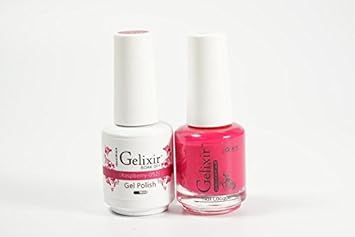 Gelixir Duo matching gel and nail polish, Made in USA. (052-Raspberry) | Amazon (US)