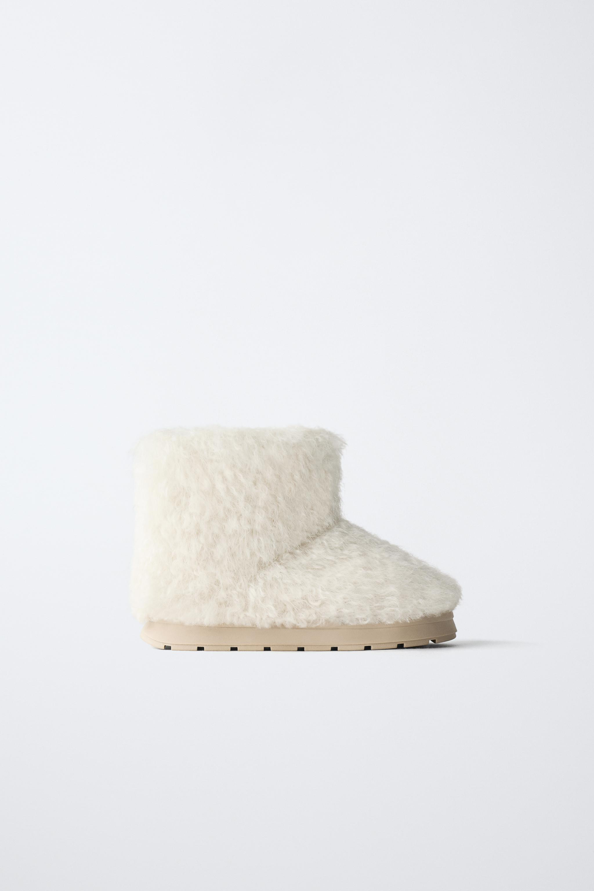 FAUX FUR SNOW BOOTS | Zara US