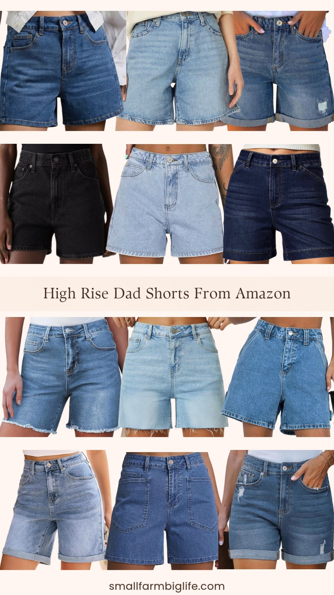 High rise dad shorts and relaxed denim jorts are one of the biggest summer fashion trends right now and Amazon has so many great options at prices that make it easy to grab multiple washes. I rounded up my favorites from classic light wash and medium blue to dark wash and black, in everything from raw hem and distressed styles to boxy button down and wide straight leg silhouettes. Whether you are looking for a mid thigh length or a longer 7 inch inseam there is a style in this round up that will work for your body type and your summer plans. Tap to shop! 

 #LTKgrwm #LTKootd #LTKOver40