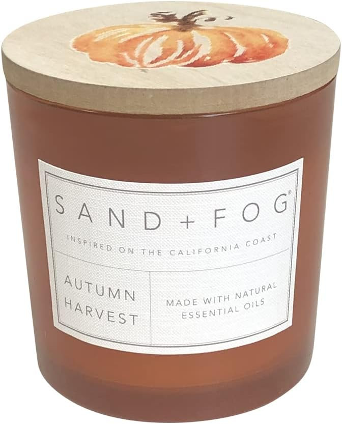 Sand + Fog Scented Candles - Autumn Harvest - Additional Scents and Sizes - 3 Wicks 100% Cotton Lead-Free - Luxury Air Freshening Jar Candles - Perfect Home Decor - 21 oz | Amazon (US)