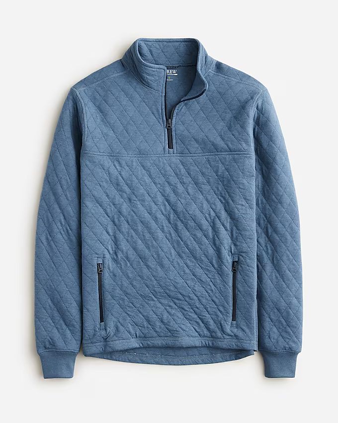 Quilted half-zip pullover | J.Crew US