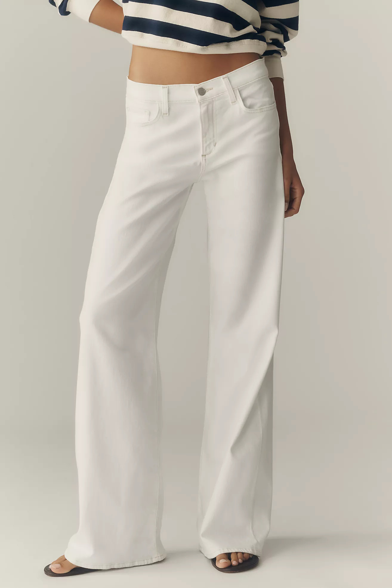 Joe's Jeans Lou Lou Low-Rise Wide-Leg Jeans | Anthropologie (US)