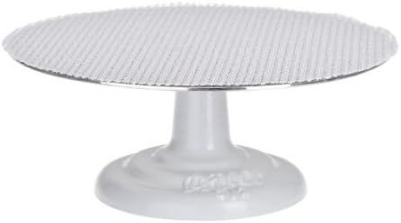 Ateco Cast Iron and Non-Slip Pad Cake Stand, 12 inch, White | Amazon (US)