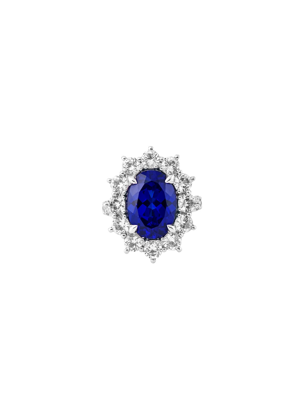 SPENCER, LAB BLUE SAPPHIRE RING, SILVER | Dorsey
