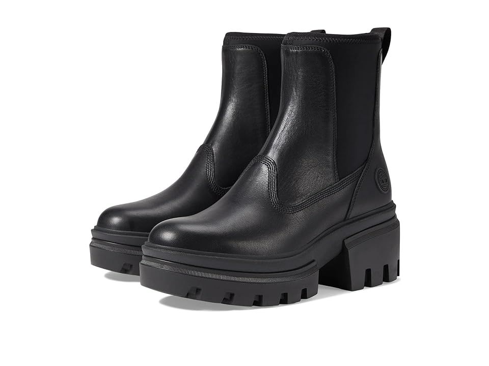 Timberland Everleigh Chelsea Boot (Black Full Grain) Women's Boots | Zappos