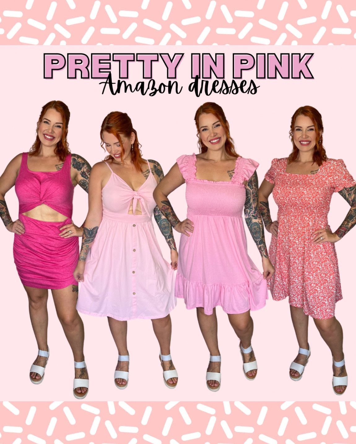 Pretty in pink 🎀💕🩷🌸
I’m wearing a large in each dresss

#LTKFindsUnder50 #LTKMidsize #LTKSummerSales