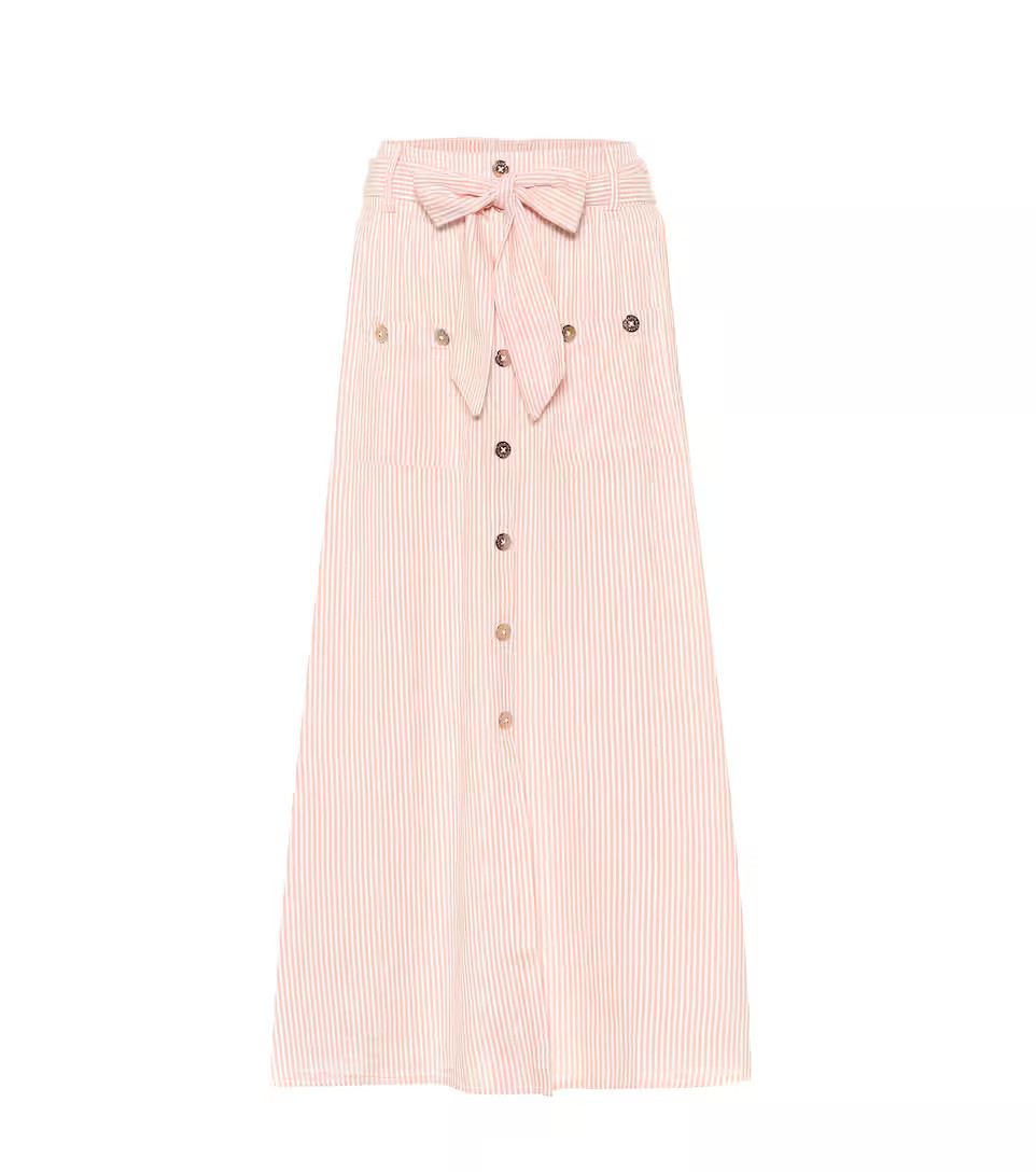 Alisa striped cotton maxi skirt | Mytheresa (DACH)