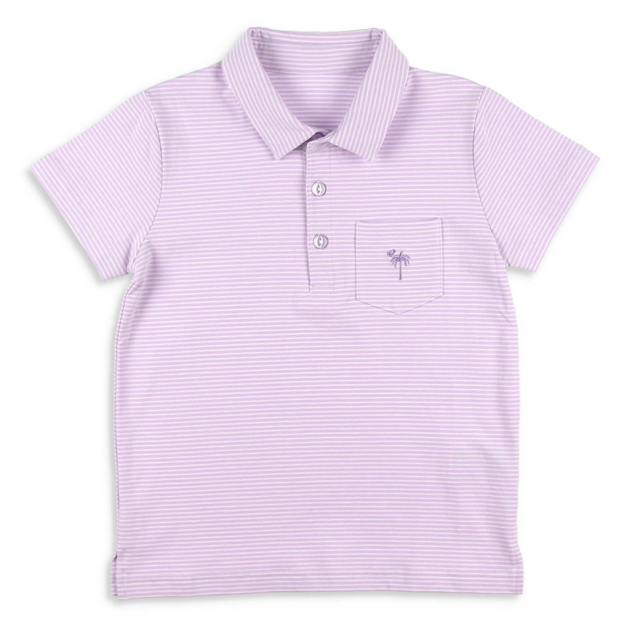 Boys Pocket Polo - St. Simons Stripe - Shrimp and Grits Kids | Shrimp and Grits Kids