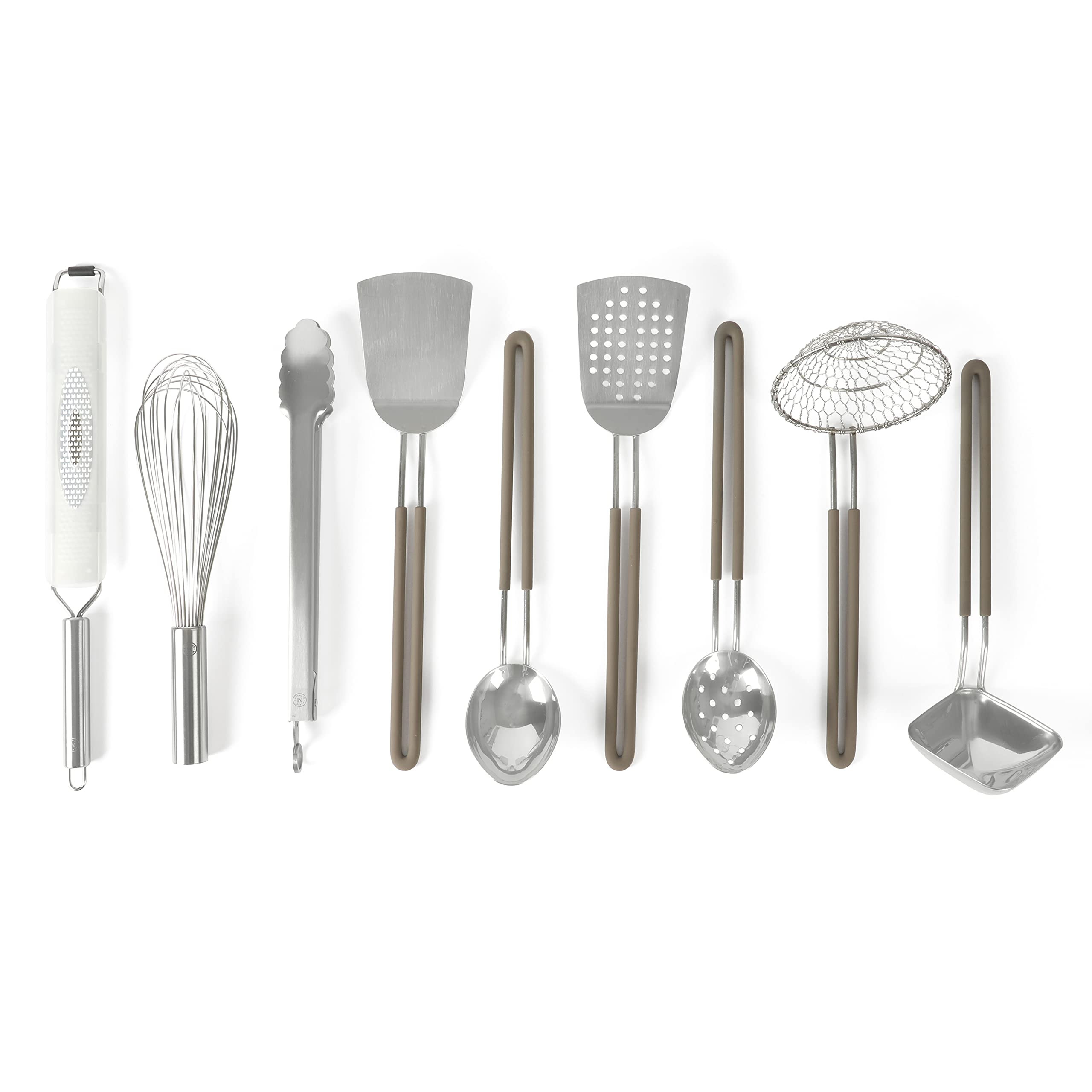 Martha Stewart 9-Piece Stainless Steel Prep & Serve Kitchen Gadget and Tool Set - Dishwasher Safe | Amazon (US)