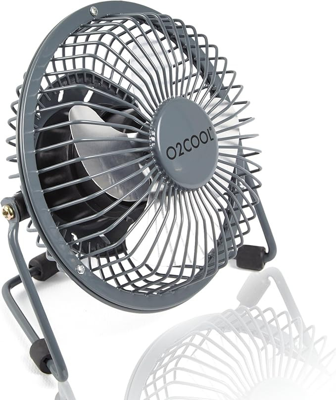 O2COOL 4" USB Personal Desk Fan – Portable Mini Table Cooling Fan - Plugs into Computer - Adjus... | Amazon (US)