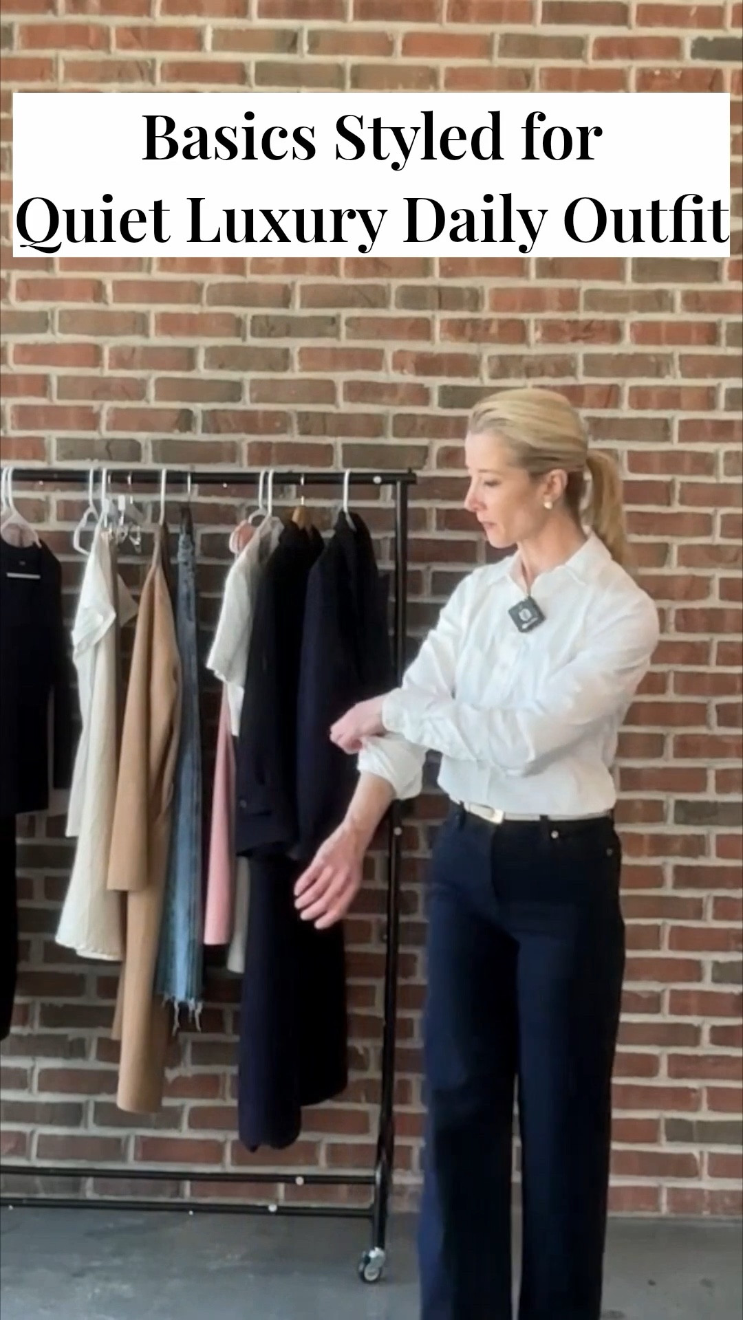 Basics Styled for Quiet Luxury Daily Outfit on My Chic Style Live LTK grwm live and get my LTK ootd for LTK petite size friendly XXS size on Amazon essentials poplin button down 

#LTKgrwm #LTKootd #LTKPetite