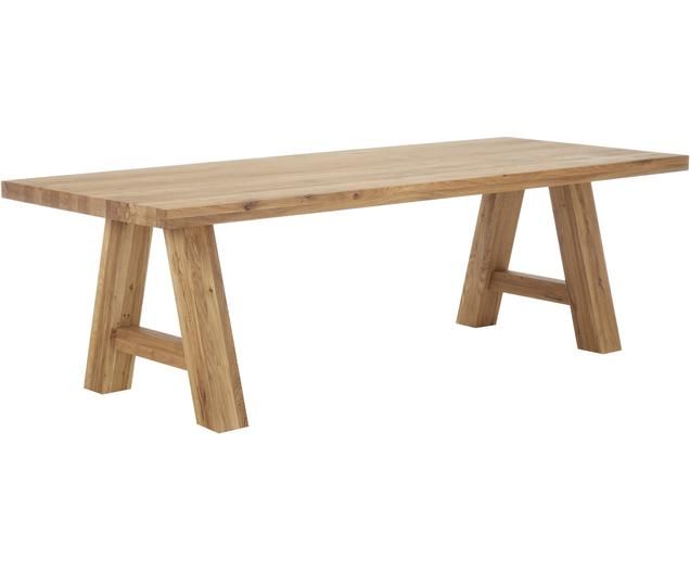 Table à manger bois de chêne massif Ashton, différente tailles | WestwingNow | WestwingNow EU