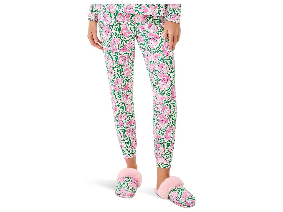 Lilly Pulitzer Jeffers PJ Pants Women's Pajama Sets Pink Quartz : LG, Polyester/Spandex | Zappos