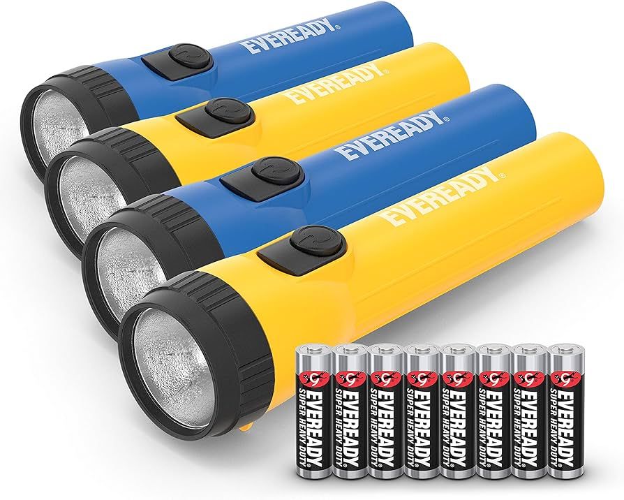 EVEREADY LED Flashlights (4-Pack), Bright Flashlights for Emergencies and Camping Gear, Flash Lig... | Amazon (US)