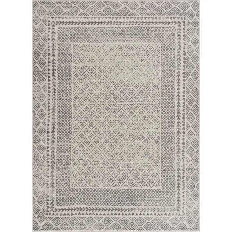 Alejadro Machine Woven / Power Loomed Performance Beige Rug | Wayfair North America