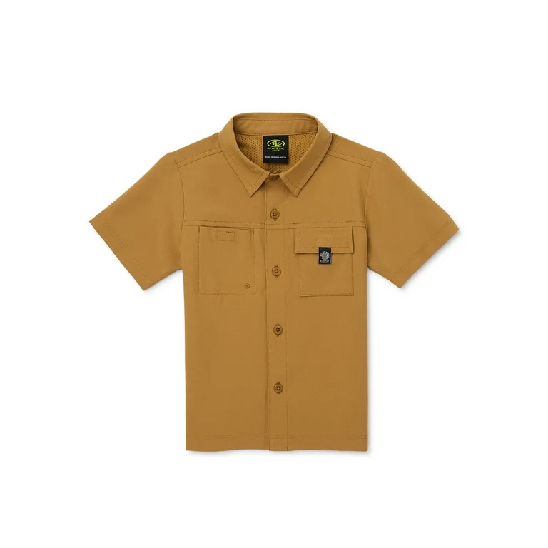 Athletic Works Toddler Boy Short Sleeve Adventure Shirt, Sizes 12M-5T | Walmart (US)