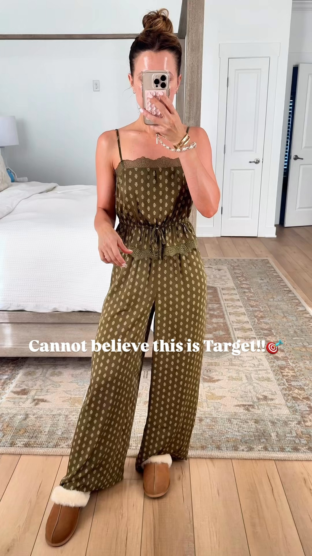 New target arrivals I am loving for spring and summer. Matching pajama set. Target pajamas. Satin pajamas. I love these luxe oajamas!! XS short in pants and XS in top. These are SO nice! 

#LTKTravel #LTKmorningroutine #LTKgrwm