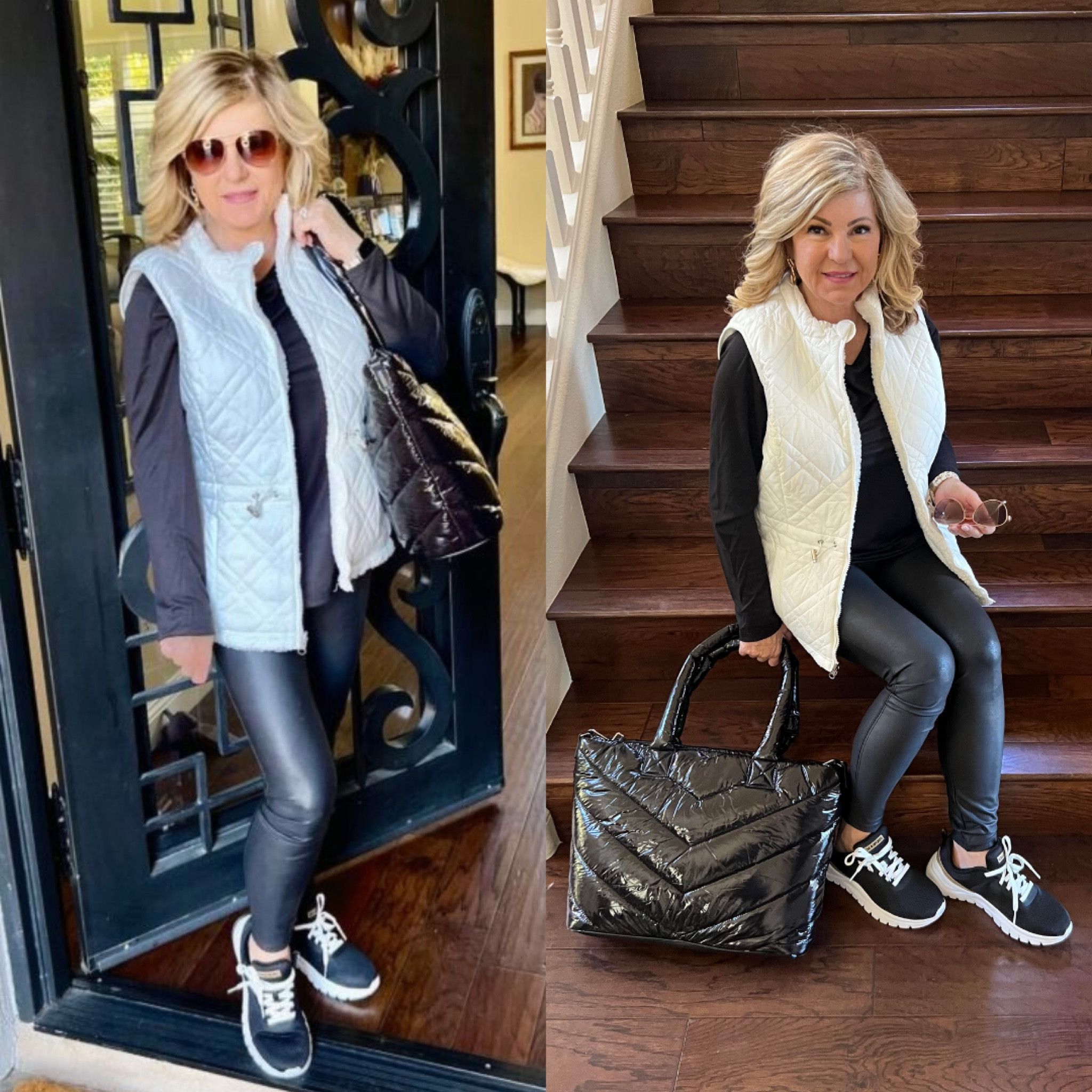 Sharing my new @Walmart finds!
These faux leather leggings are comfier than any others I have tried! Size medium for me + size inclusive for every body! @walmartfashion
The flattering vest is reversible and comes in 9 color choices. 
#walmartpartner #walmart #walmartfashion #timeandtrue #loveandsports

#LTKHoliday #LTKFind #LTKSeasonal