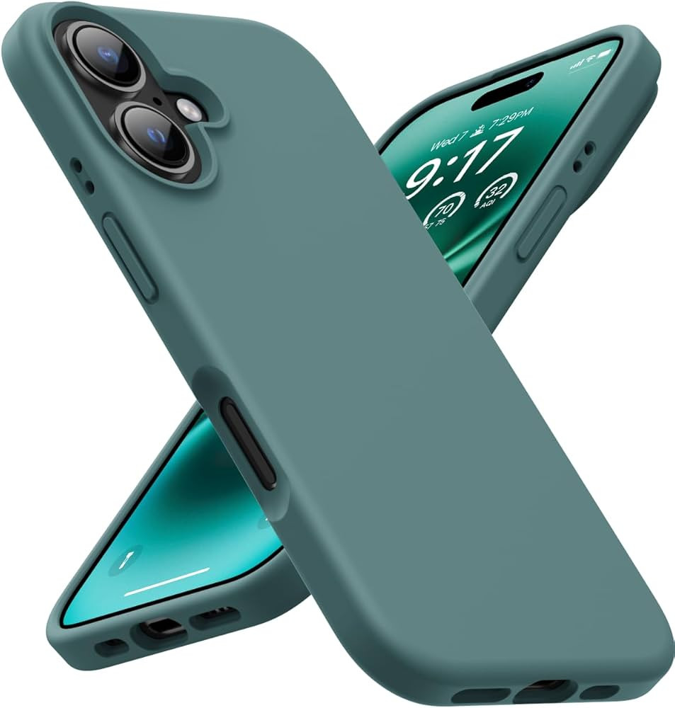 OuXul Designed for iPhone 16 Case,Shockproof Liquid Silicone Protective Phone Case with Soft Anti... | Amazon (US)