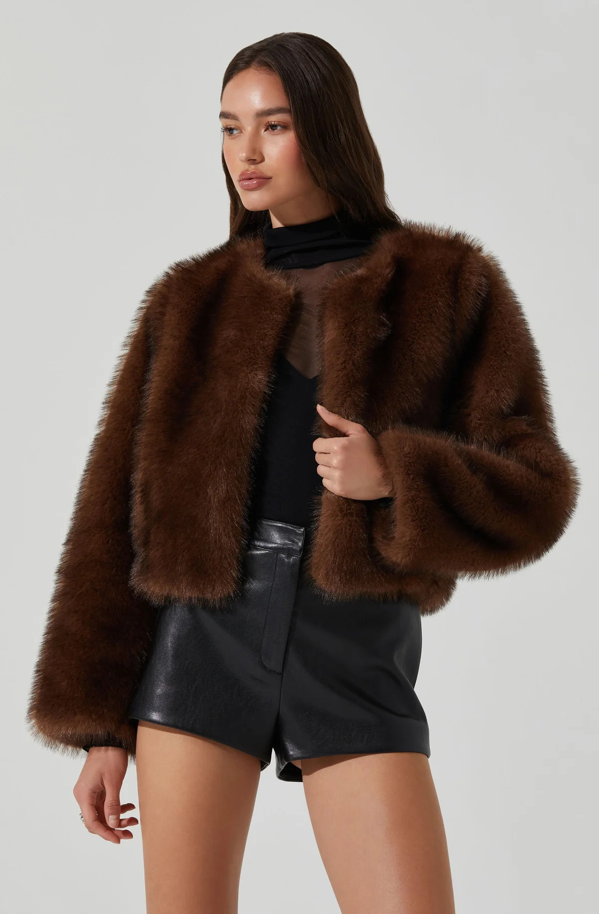 Doxey Faux Fur Cropped Jacket | ASTR The Label (US)