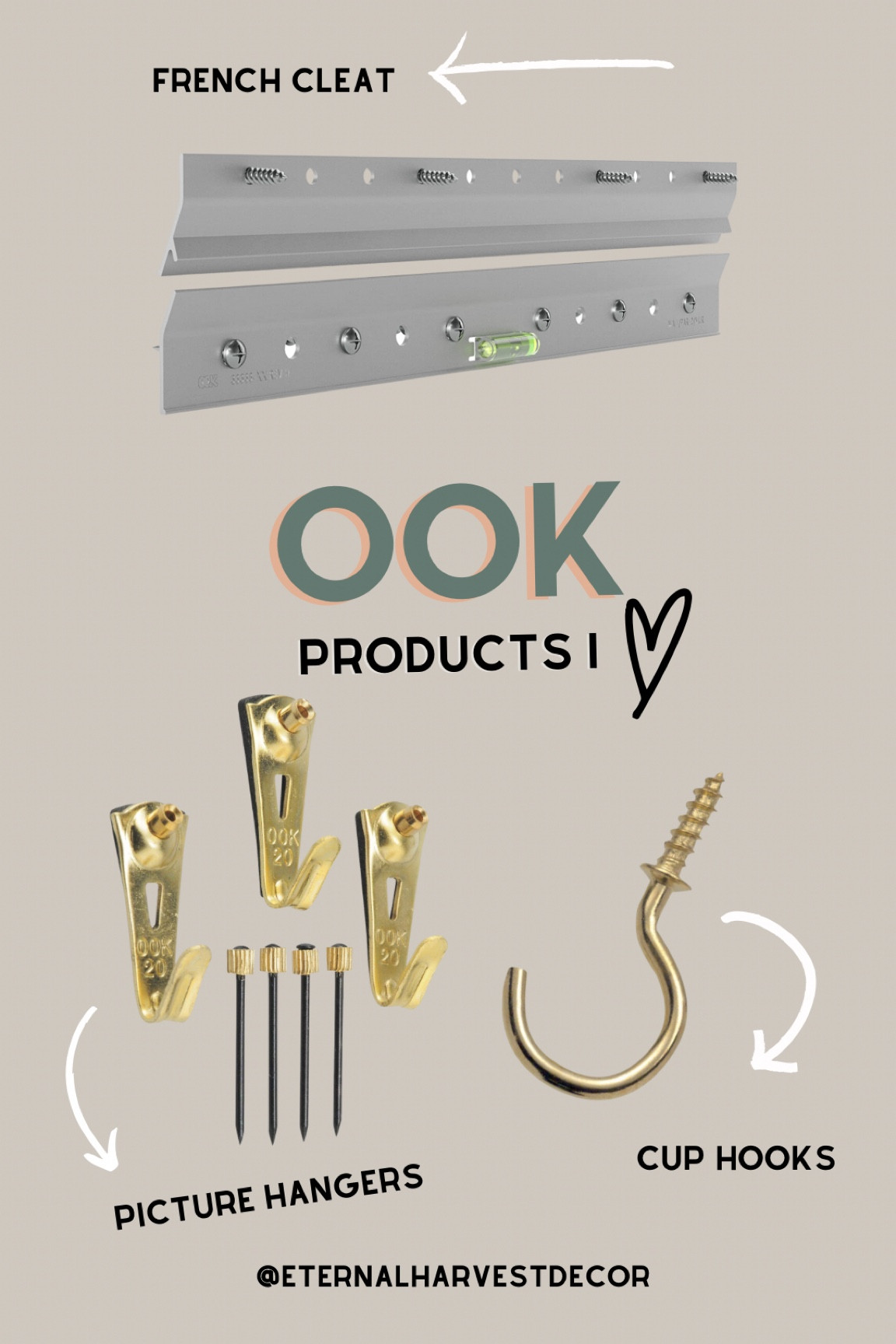 Ook products are lifesavers for hanging all the things. 

#LTKhome #LTKunder50