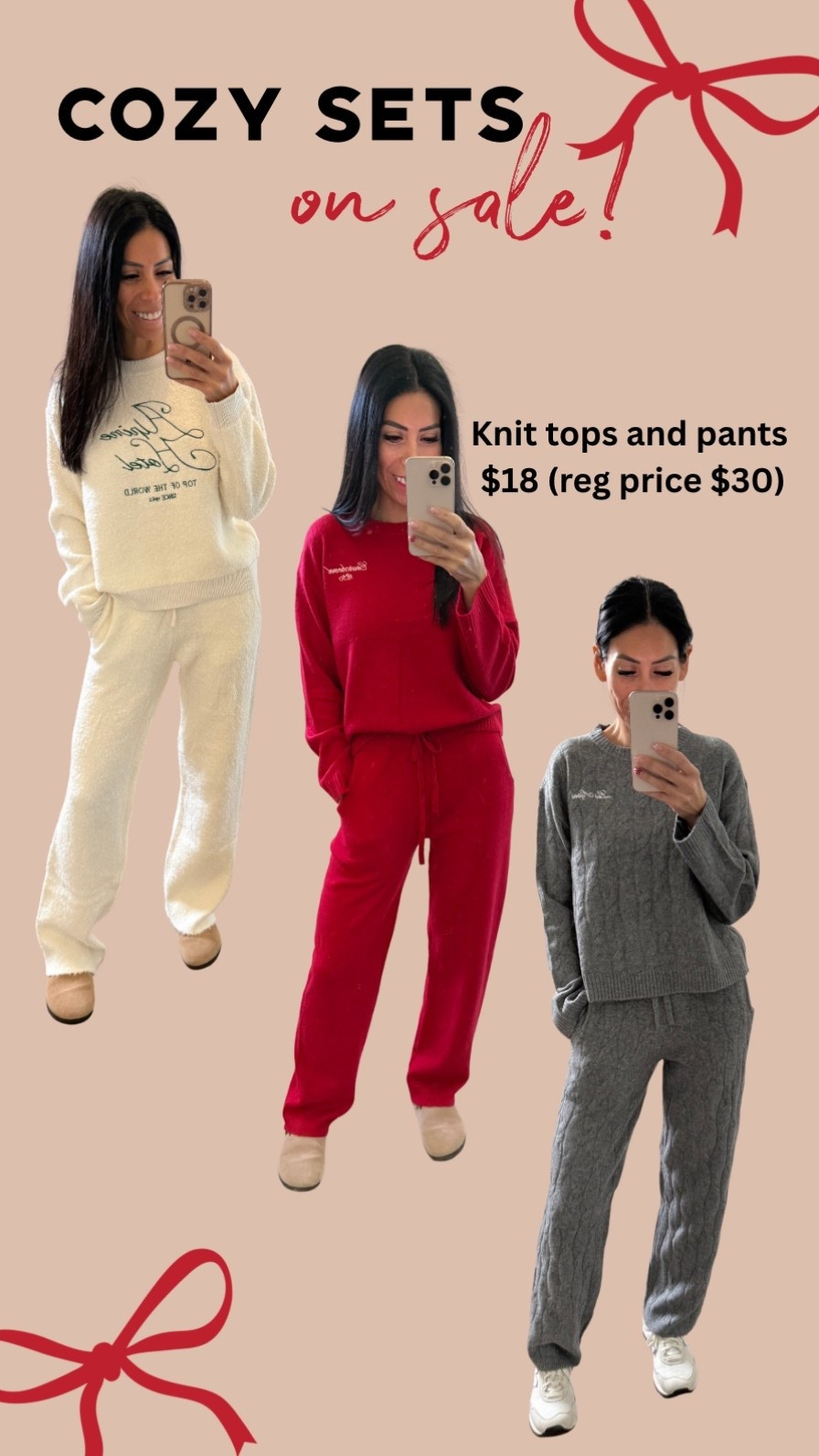 The comfiest and softest sets to take you all the way to winter time! Regular price $30 now $18!!!! 

#LTKGiftGuide #LTKSeasonal #LTKHoliday