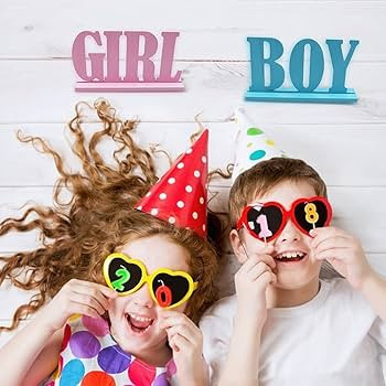 Boy Girl Wooden Table Decorations,Gender Reveal Table Decorations Boy Girl Letter Table Signs wit... | Amazon (US)