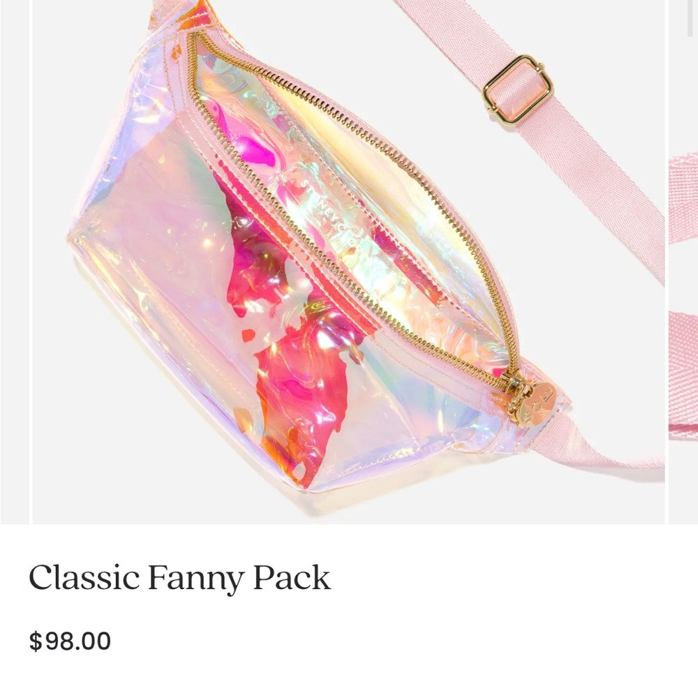 Stoney Clover Lane Iridescent Bag with Pink and Gold Accents FESTIVAL CONCERT | Poshmark
